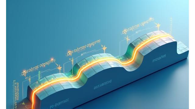 Feuille de route abstraite montrant les étapes de déploiement et d'optimisation d'un projet technologique